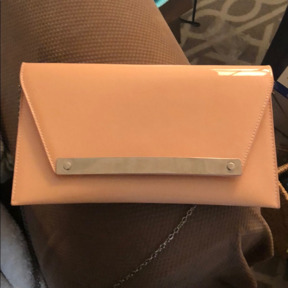 Pink envelope over the shoulder bag